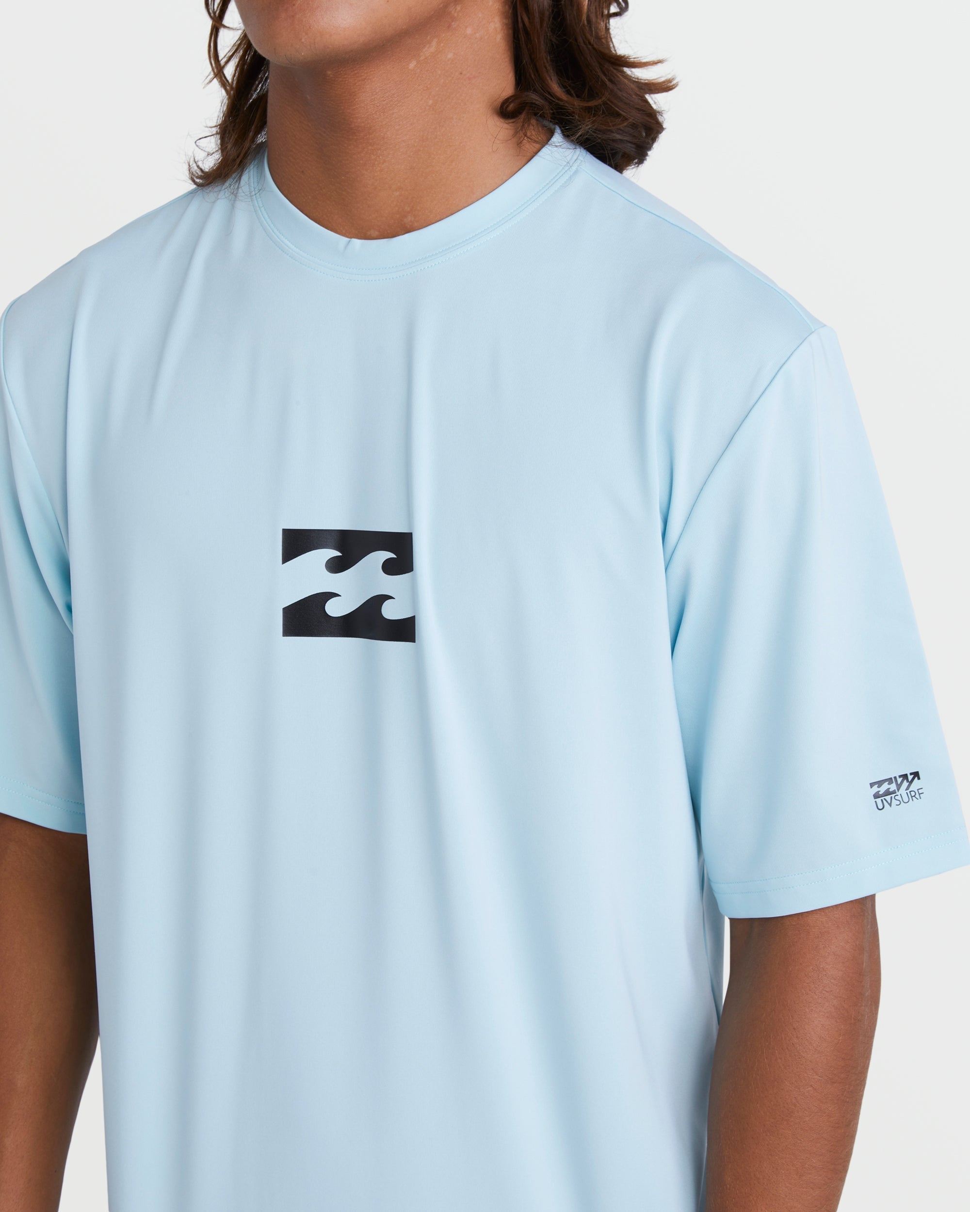 All Day Wave Short Sleeve Rashguard - Coastal Blue