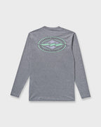 Diamond Vision Loose Fit Long Sleeve Surf T-Shirt - Grey Htr
