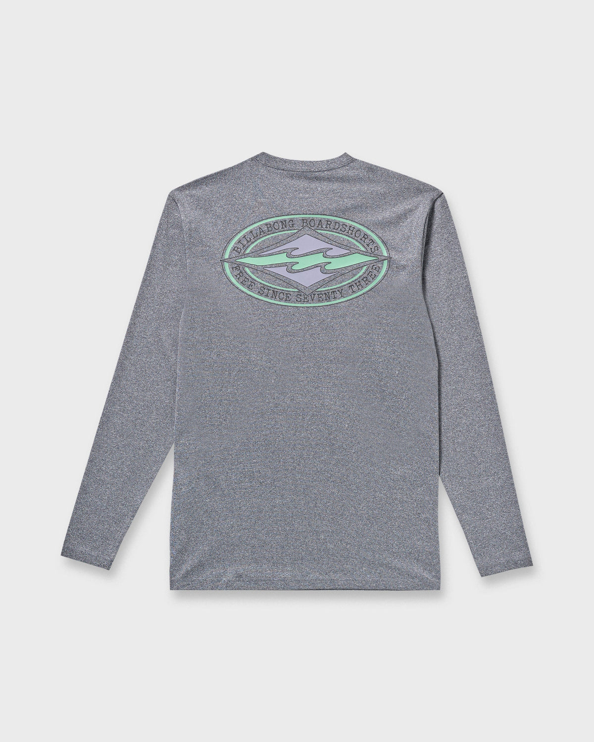 Diamond Vision Loose Fit Long Sleeve Surf T-Shirt - Grey Htr