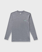 Diamond Vision Loose Fit Long Sleeve Surf T-Shirt - Grey Htr
