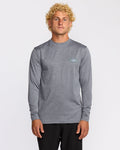 Diamond Vision Loose Fit Long Sleeve Surf T-Shirt - Grey Htr