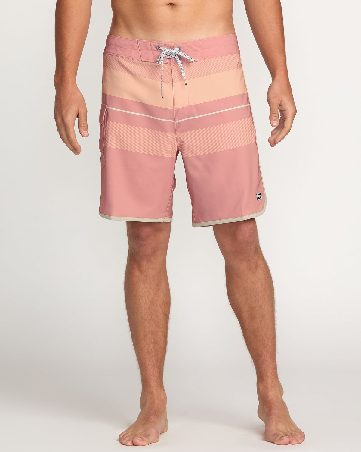 73 Pro Performance 18 Boardshorts - Dusty Pink