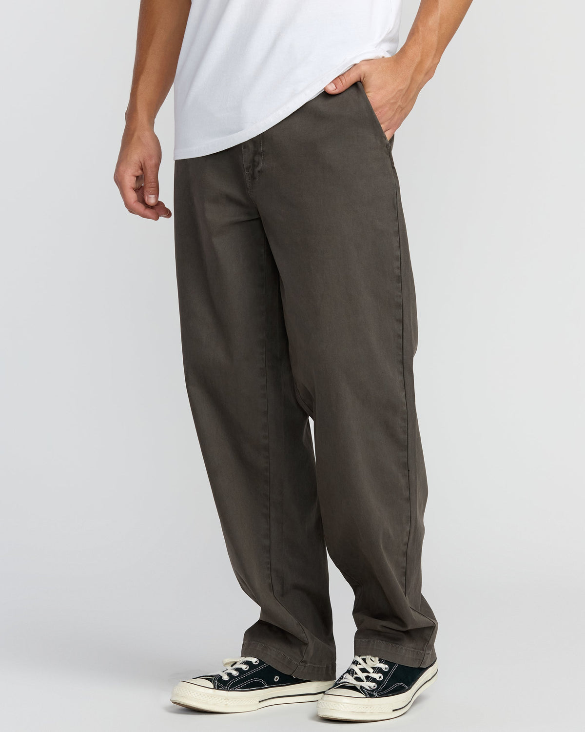 73 Wave Washed Chino Pants - Raven
