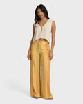 Hazy Daze Elastic Waist Pants - Brown Multi