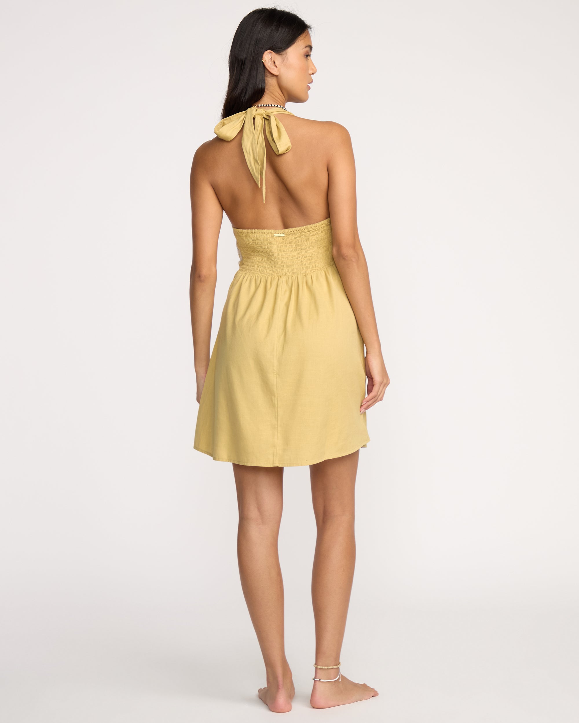Sunny Sometimes Mini Dress - Light Olive