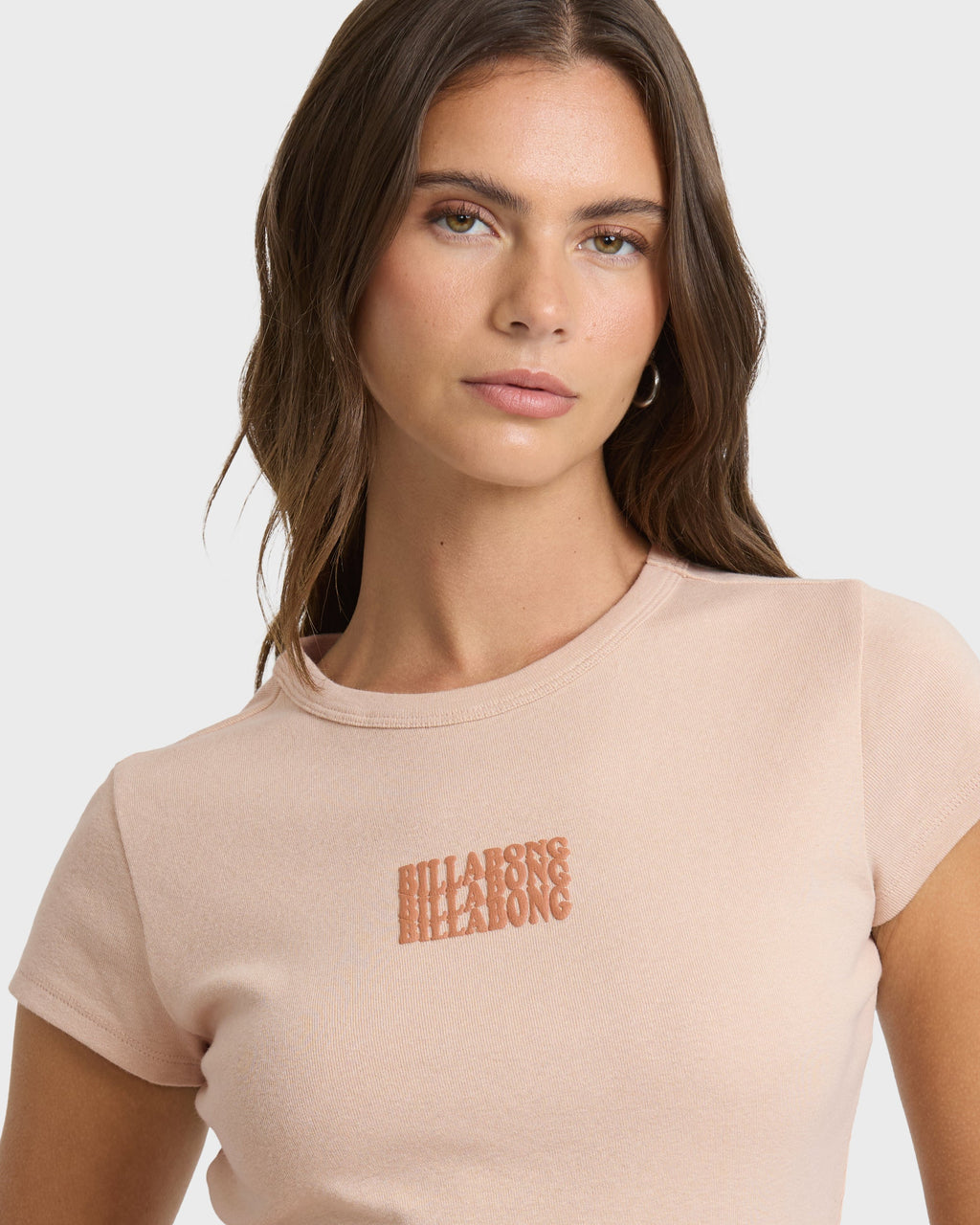 Triple Stacked Short Sleeve T-Shirt - Oatmeal