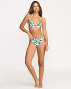 All The Waves Talia Underwire Top - Evergreen