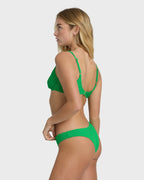 Tanlines Cocoa Skimpy Bikini Bottom - Summer Green