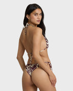Sol Playa Tie-side Tanga Skimpy Bikini Bottom - Red Dahlia