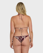 Sol Playa Tie-side Tanga Skimpy Bikini Bottom - Red Dahlia