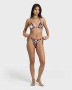 Sol Playa Tie-side Tanga Skimpy Bikini Bottom - Red Dahlia