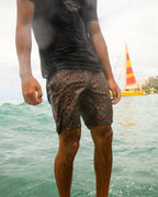 Good Times Lo Tide 17.5 Boardshorts - Slate Black