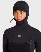 4/3mm Furnace Ultra GBS Hooded Chest Zip Full Wetsuit - Black