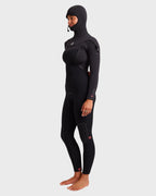 4/3mm Furnace Ultra GBS Hooded Chest Zip Full Wetsuit - Black