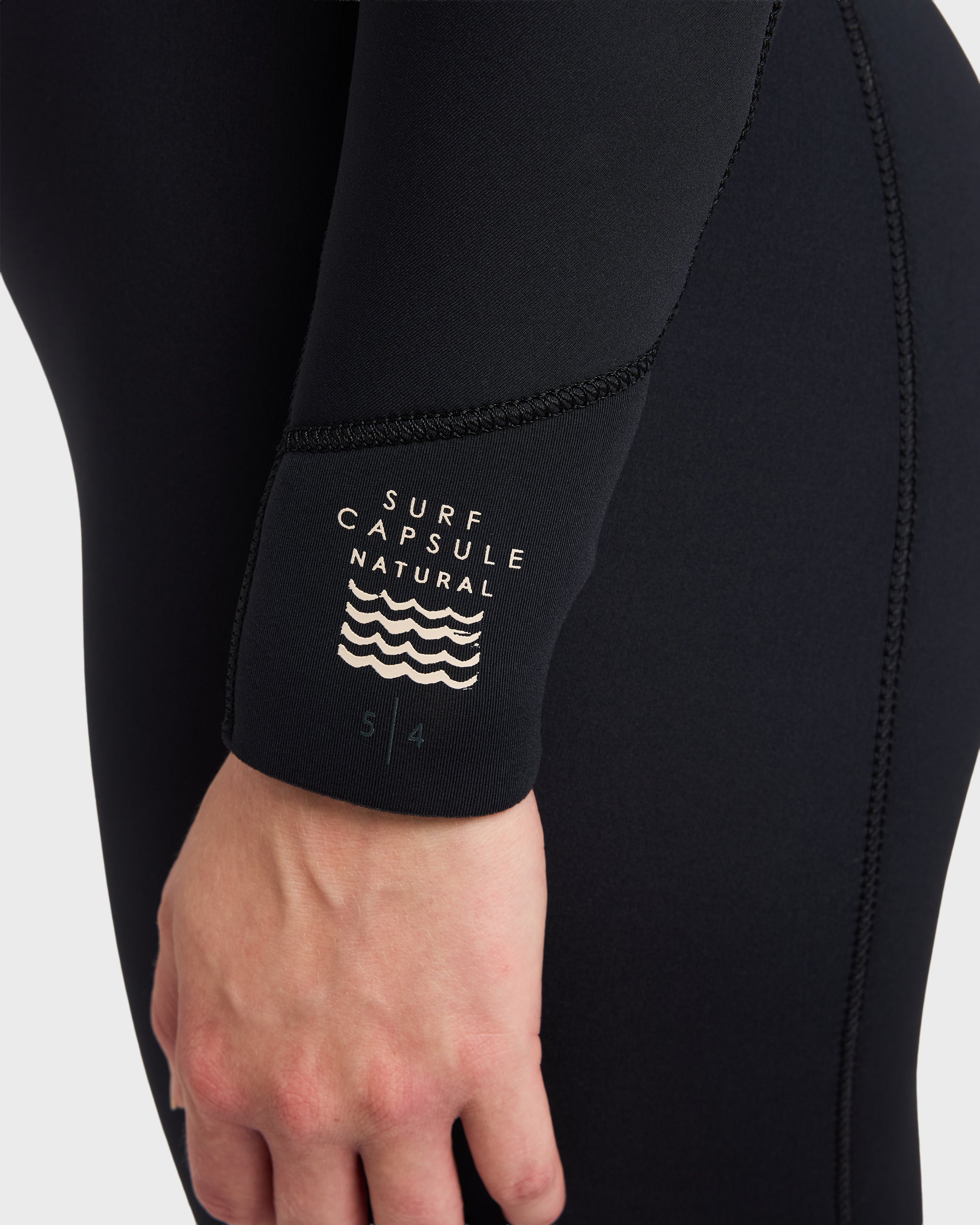 5/4mm Salty Dayz Chest Zip Hooded Full Wetsuit - Black