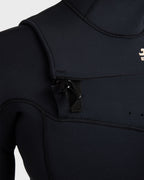 5/4mm Salty Dayz Chest Zip Hooded Full Wetsuit - Black