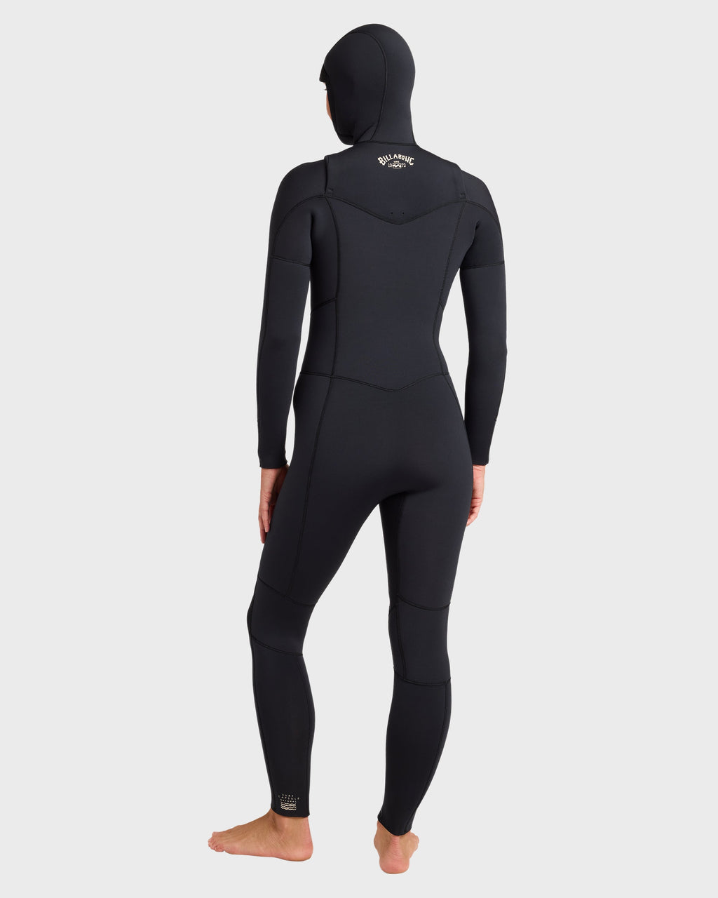 5/4mm Salty Dayz Chest Zip Hooded Full Wetsuit - Black