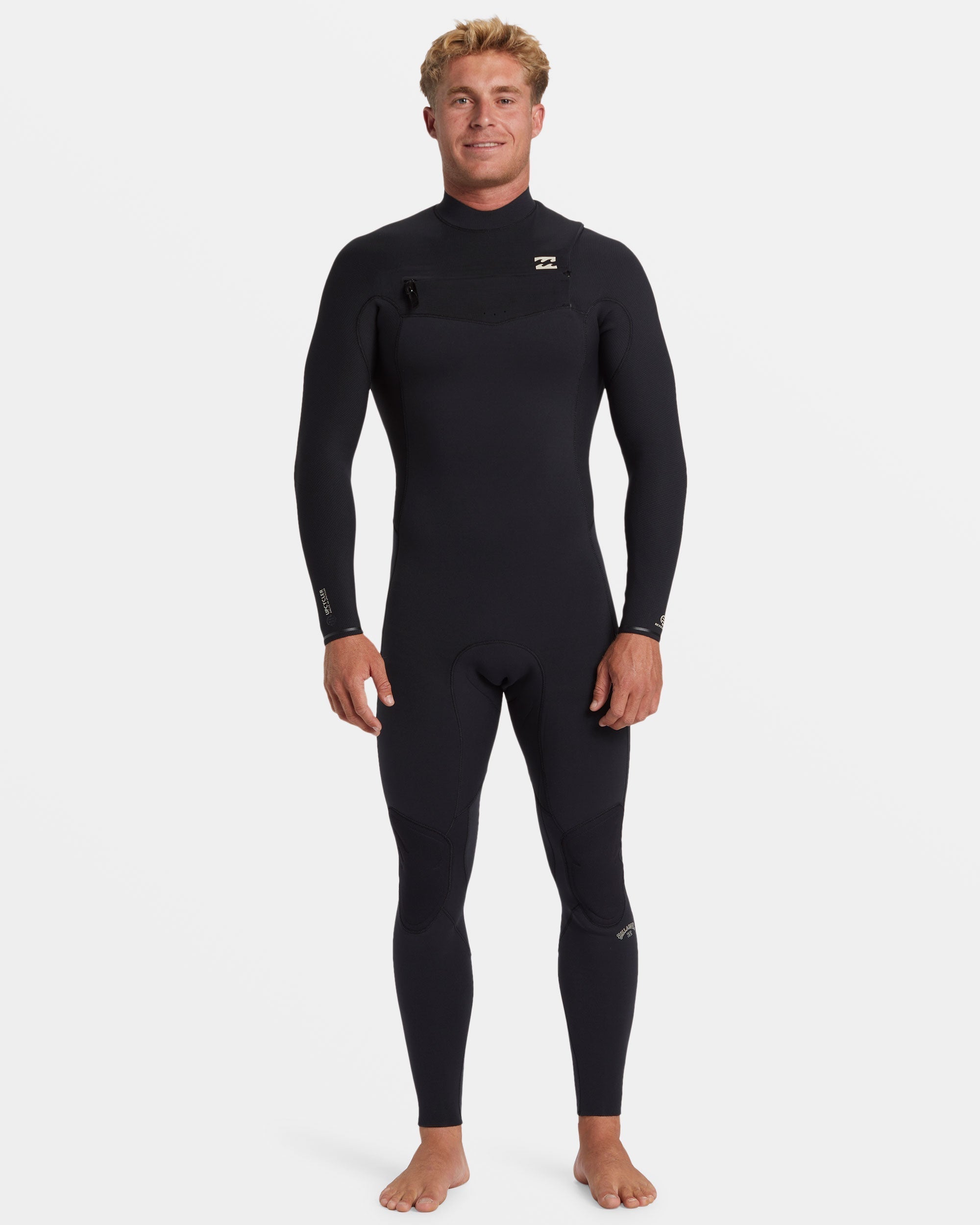 3/2mm Revolution Natural Upcycler GBS Chest Zip Wetsuit - Black