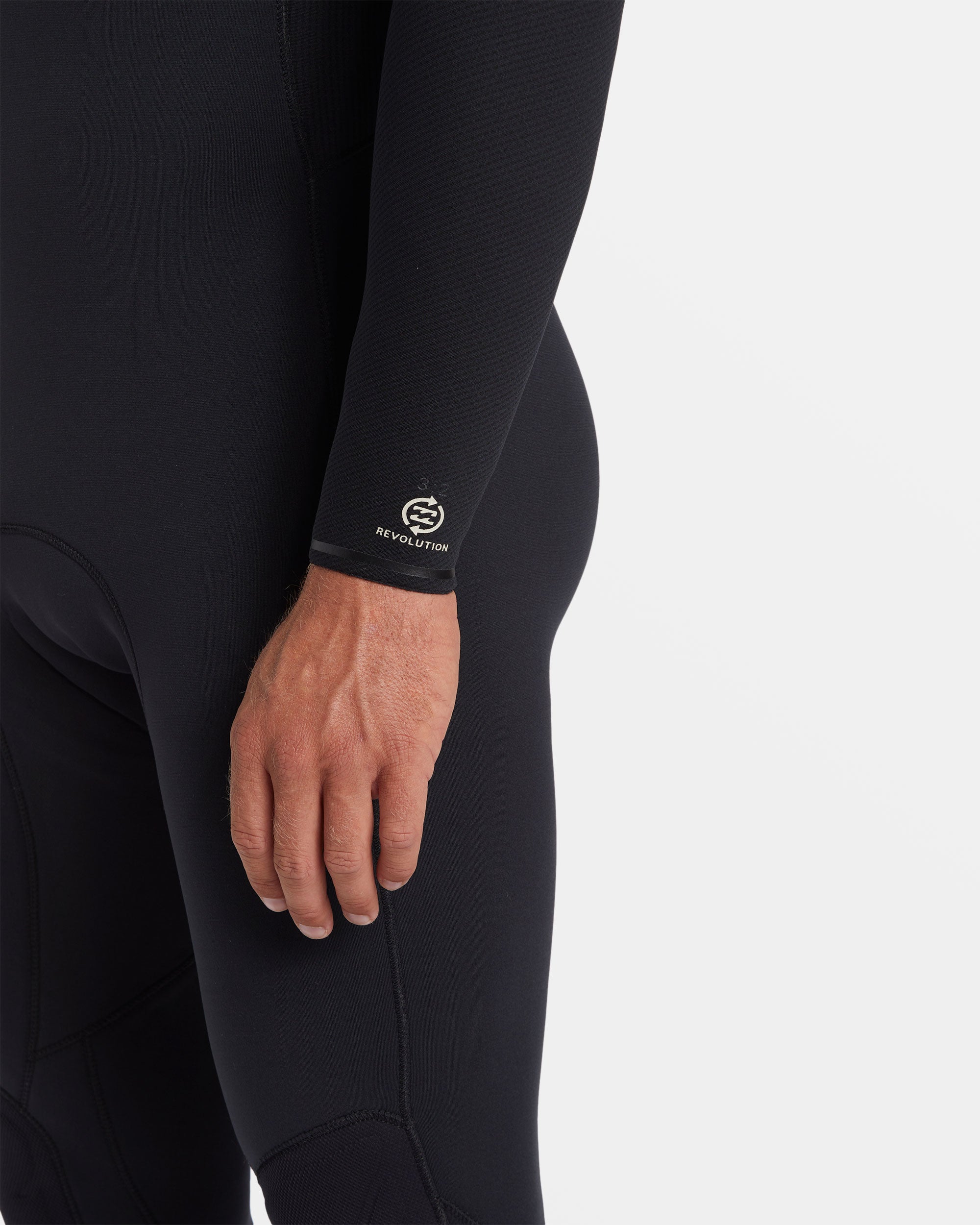 4/3mm Revolution Natural Upcycler GBS Chest Zip Wetsuit - Black