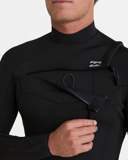 2/2mm Revolution Natural Upcycler GBS Chest Zip Long Sleeve Springsuit - Black