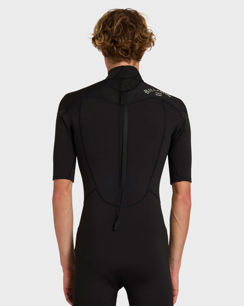 2/2mm Absolute Florida Short Sleeve Springsuit - Black