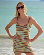 Summer Sun Mini Dress - Brown Stone