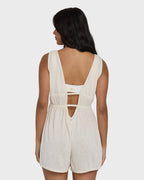 Golden Sun Romper - White Cap