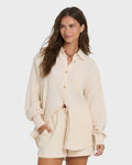 Wanderer Long Sleeve Woven Shirt - Dove