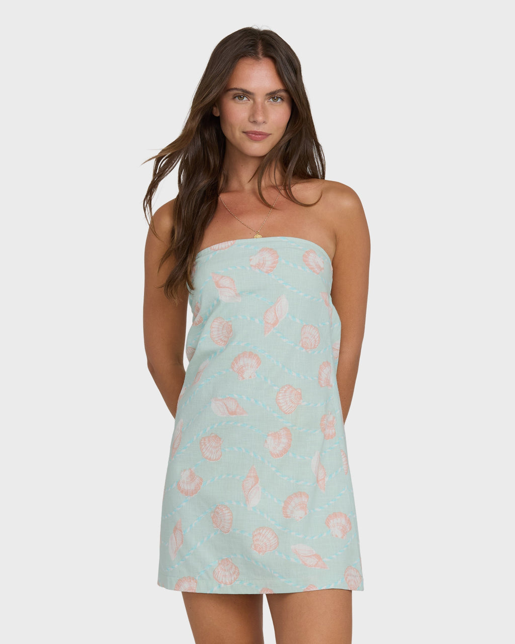 Summer Glow Mini Dress - Agave