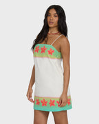 Sun Rays Mini Dress - Salt Crystal