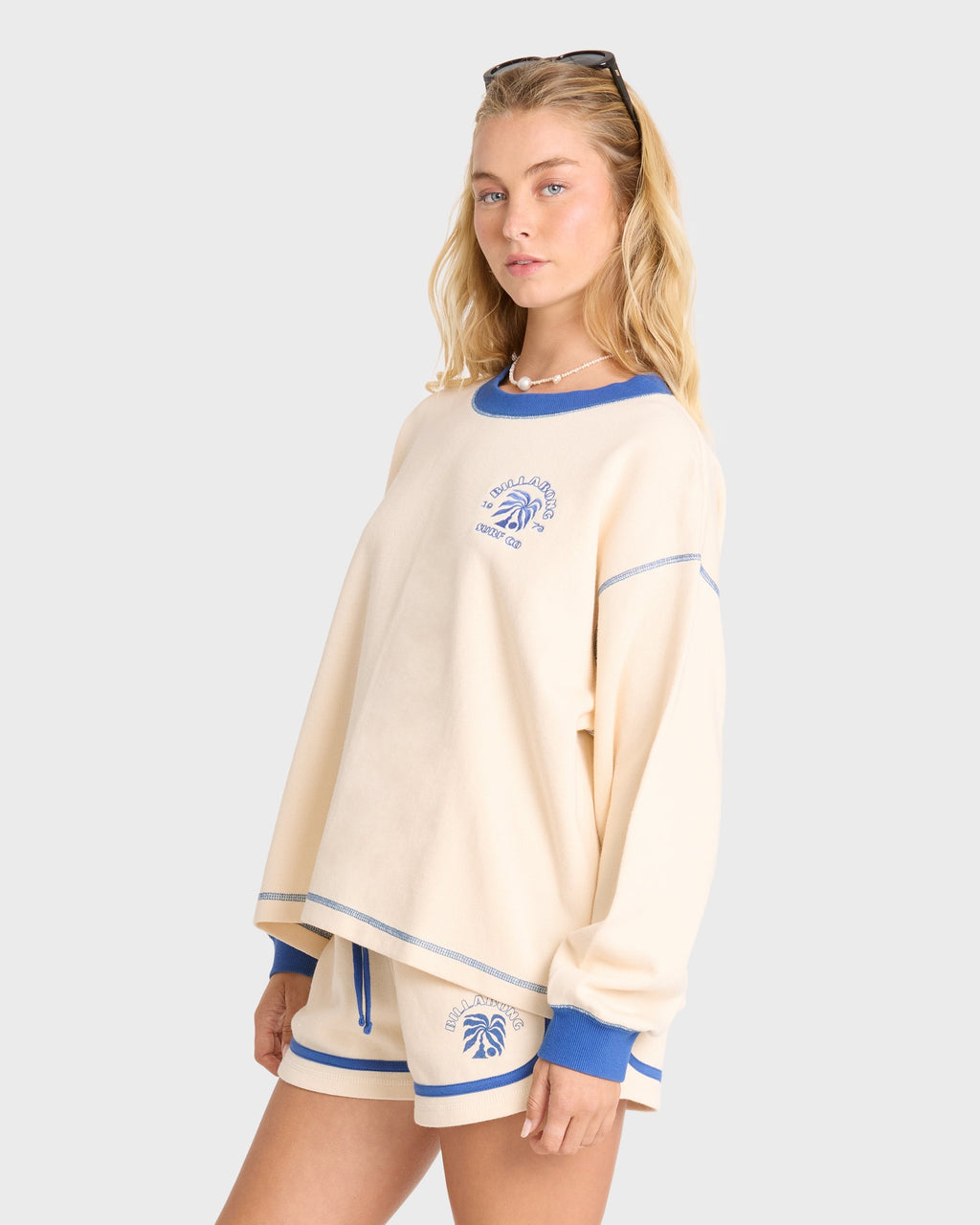 Back To It Crewneck Sweatshirt - White Cap