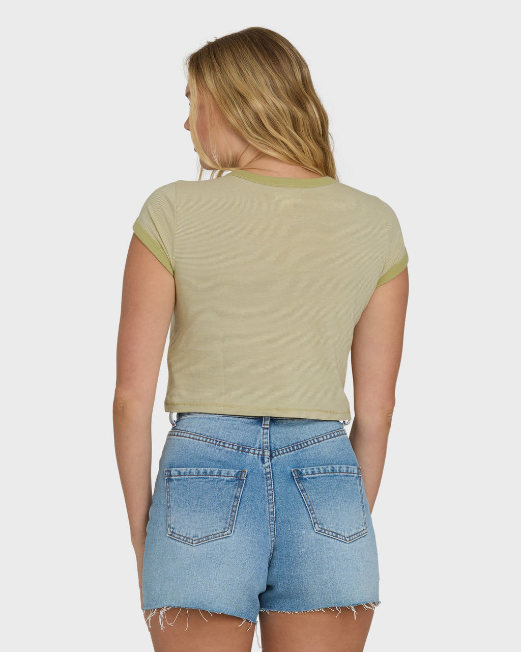 Daily Tee YD Short Sleeve Knit T-Shirt - Cactus
