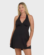 Sunny Sometimes Mini Dress - Black Sands