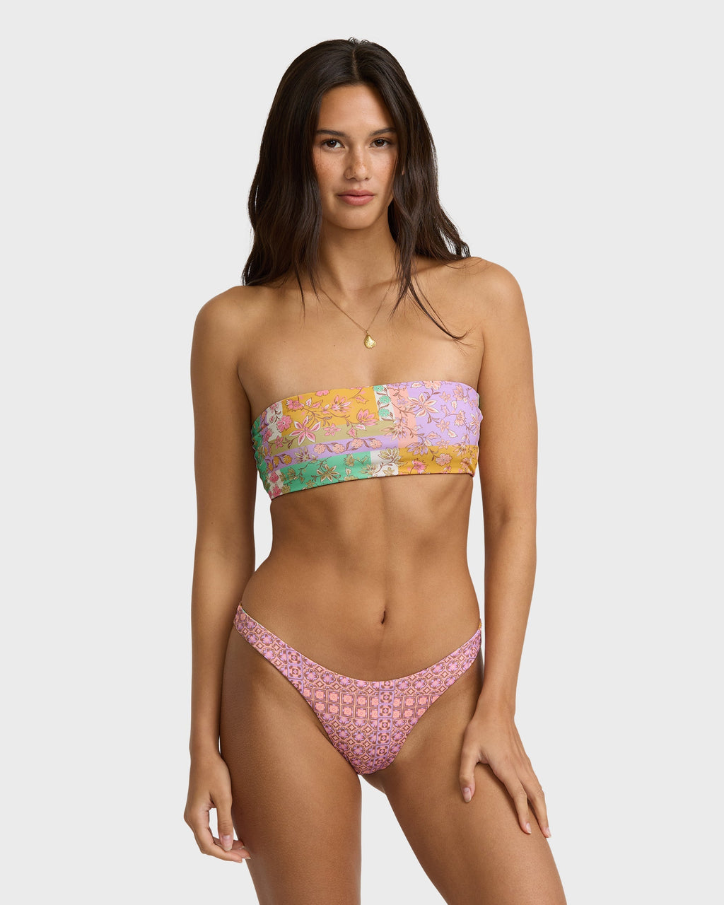 Dreamy Daze Reversible Tiny Bikini Bottoms - Sweet Lilac