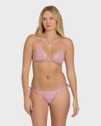 Dreamy Daze Reversible Triangle Bikini Top - Sweet Lilac