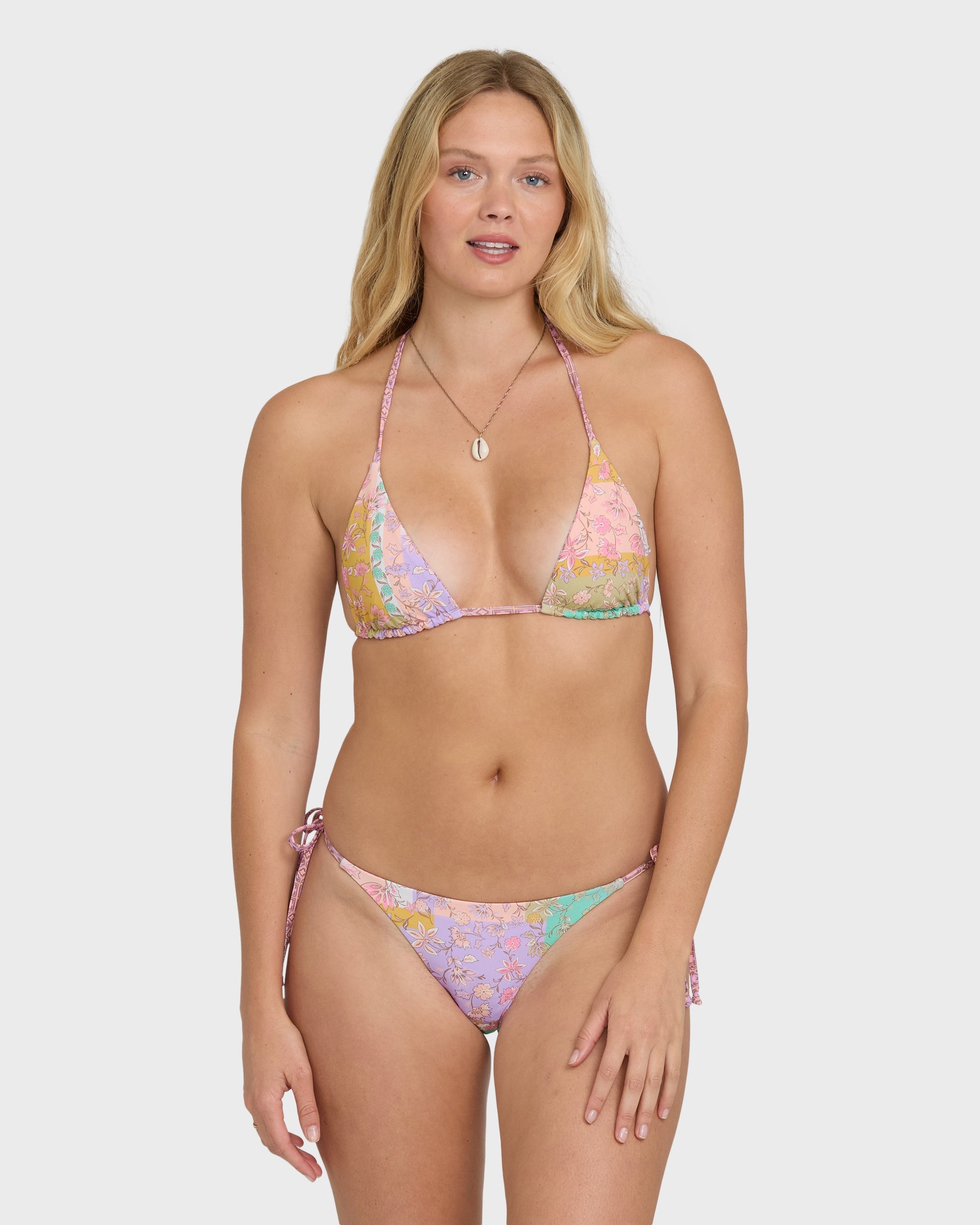 Dreamy Daze Reversible Triangle Bikini Top - Sweet Lilac