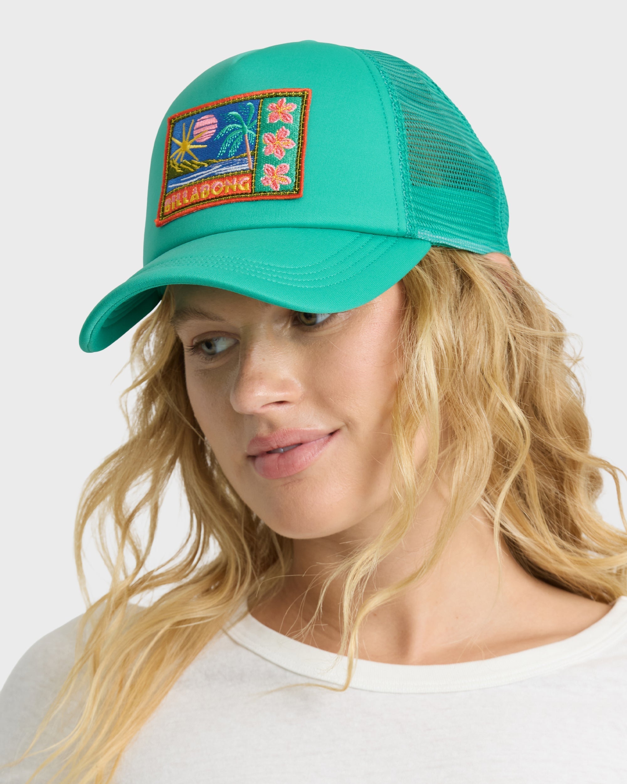 Grandpa Trucker Hat - Green Tropics