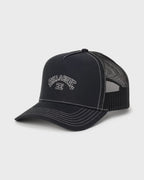 Peaked Trucker Hat - Black