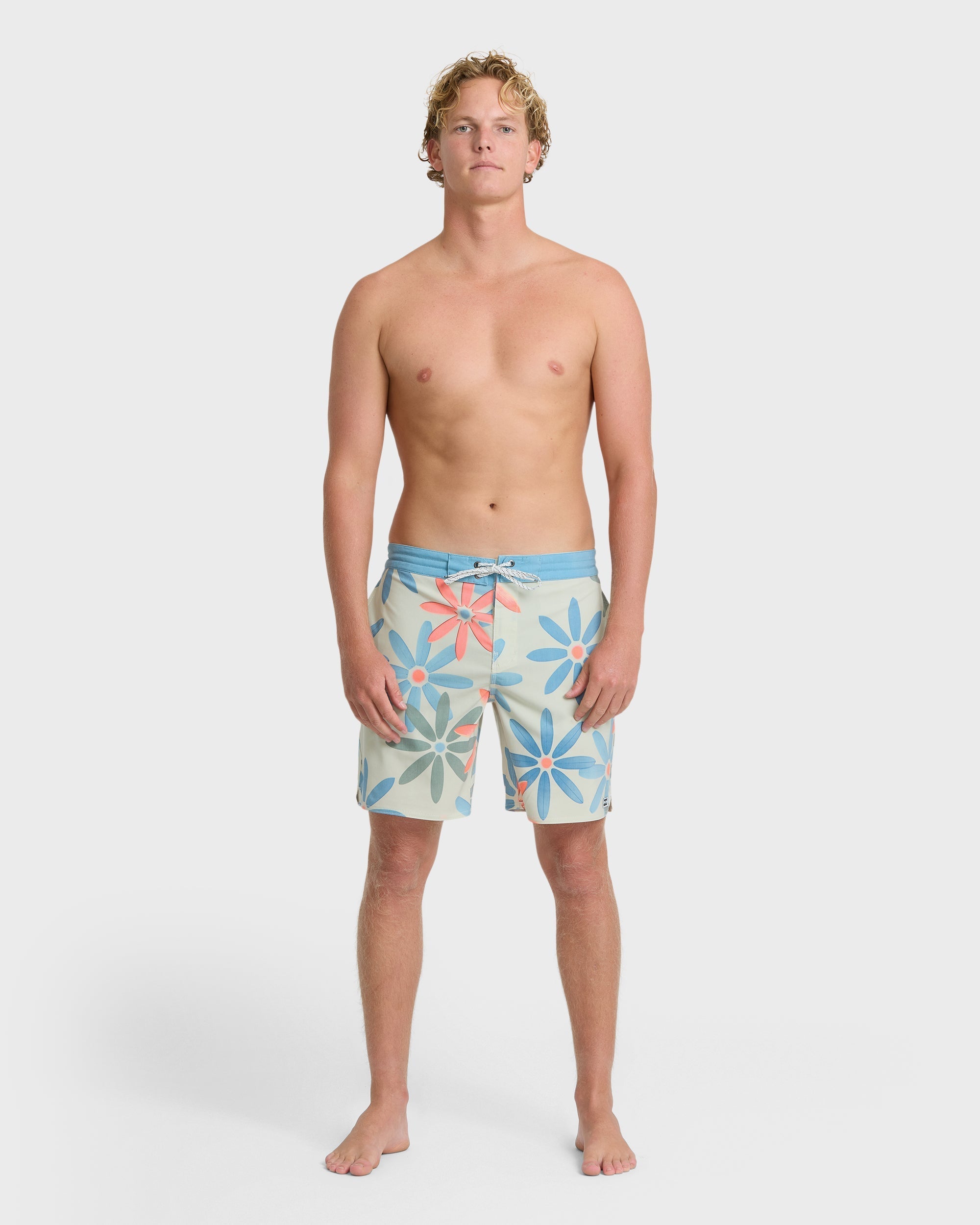 Good Times Lo Tide 17.5 Boardshorts - Blue Fog
