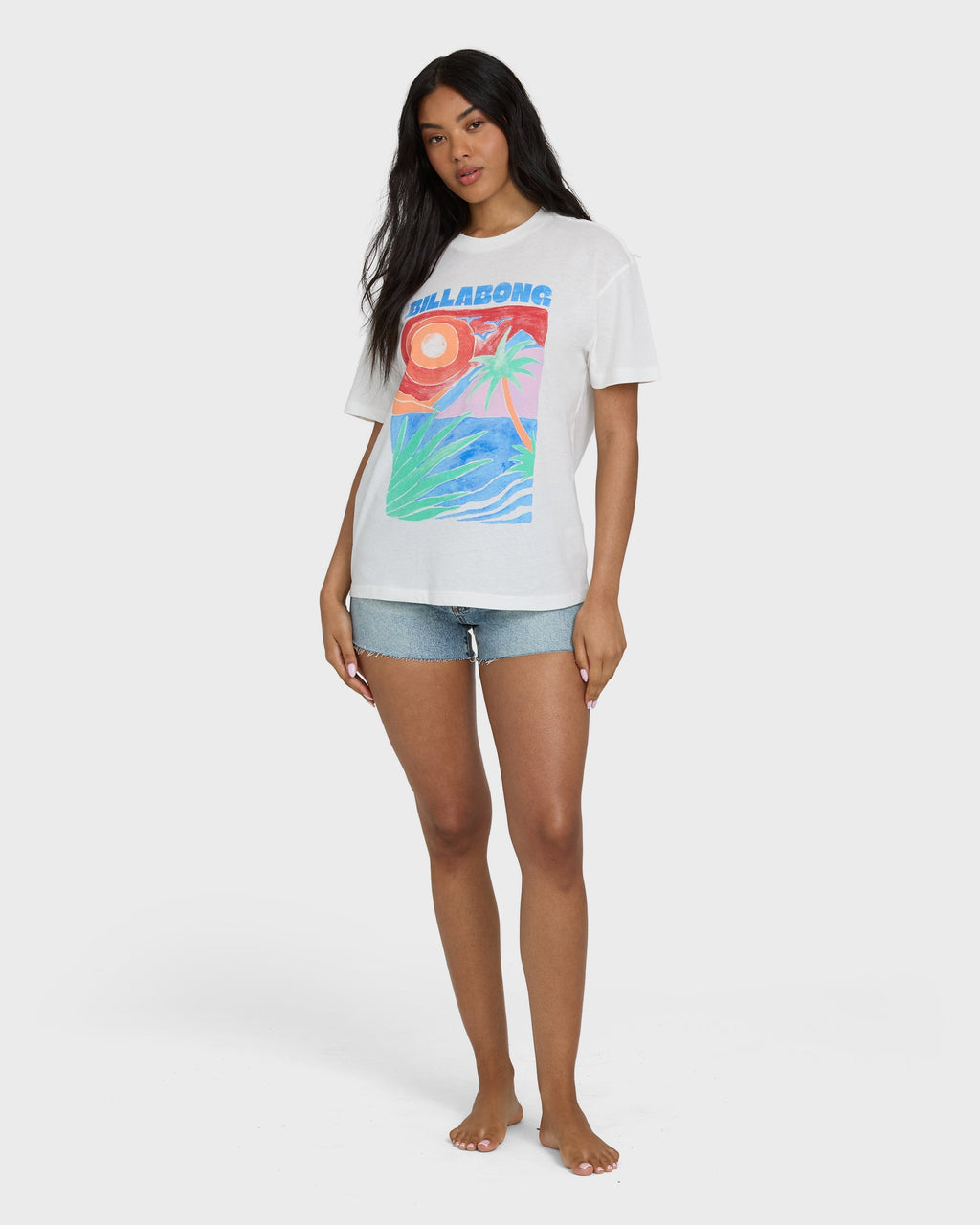 Highs And Lows Short Sleeve Knit T-Shirt - Salt Crystal