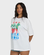 Freshest Pick Short Sleeve Knit T-Shirt - Salt Crystal