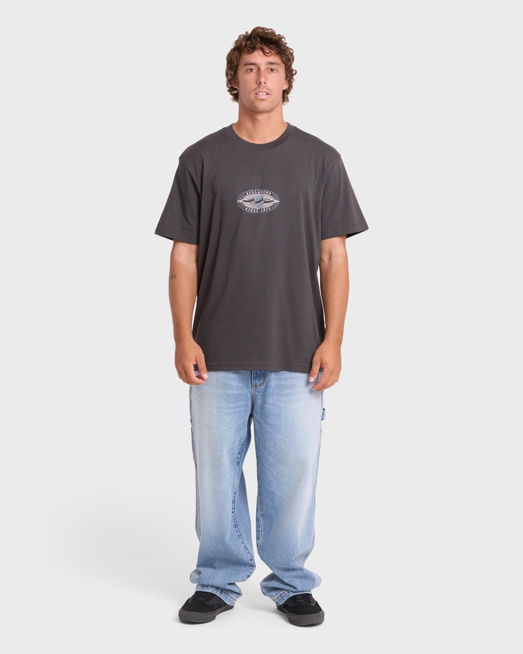 Rotor Diamond Premium Short Sleeve Knit Graphic T-Shirt - Raven