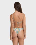 Tide Pool Mini Triangle Bikini Top - Light Blue Multi