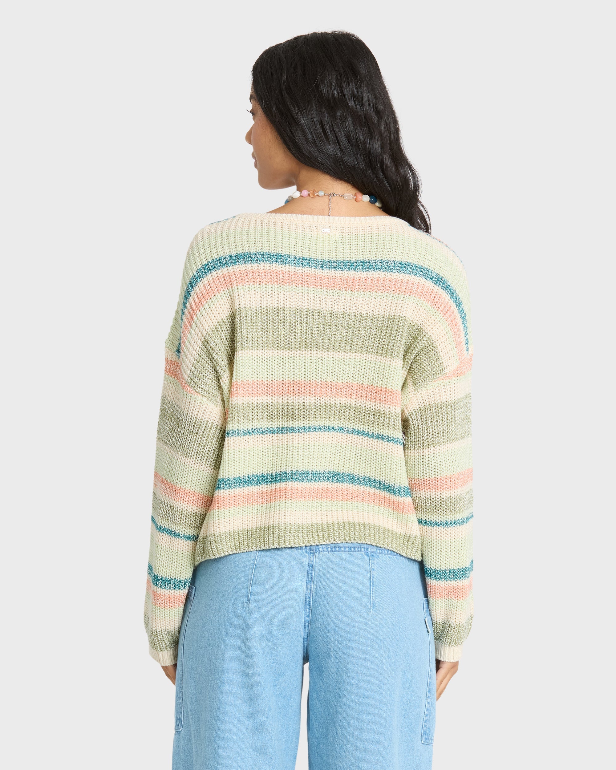Lit Light Crewneck Sweater - Smoke Green