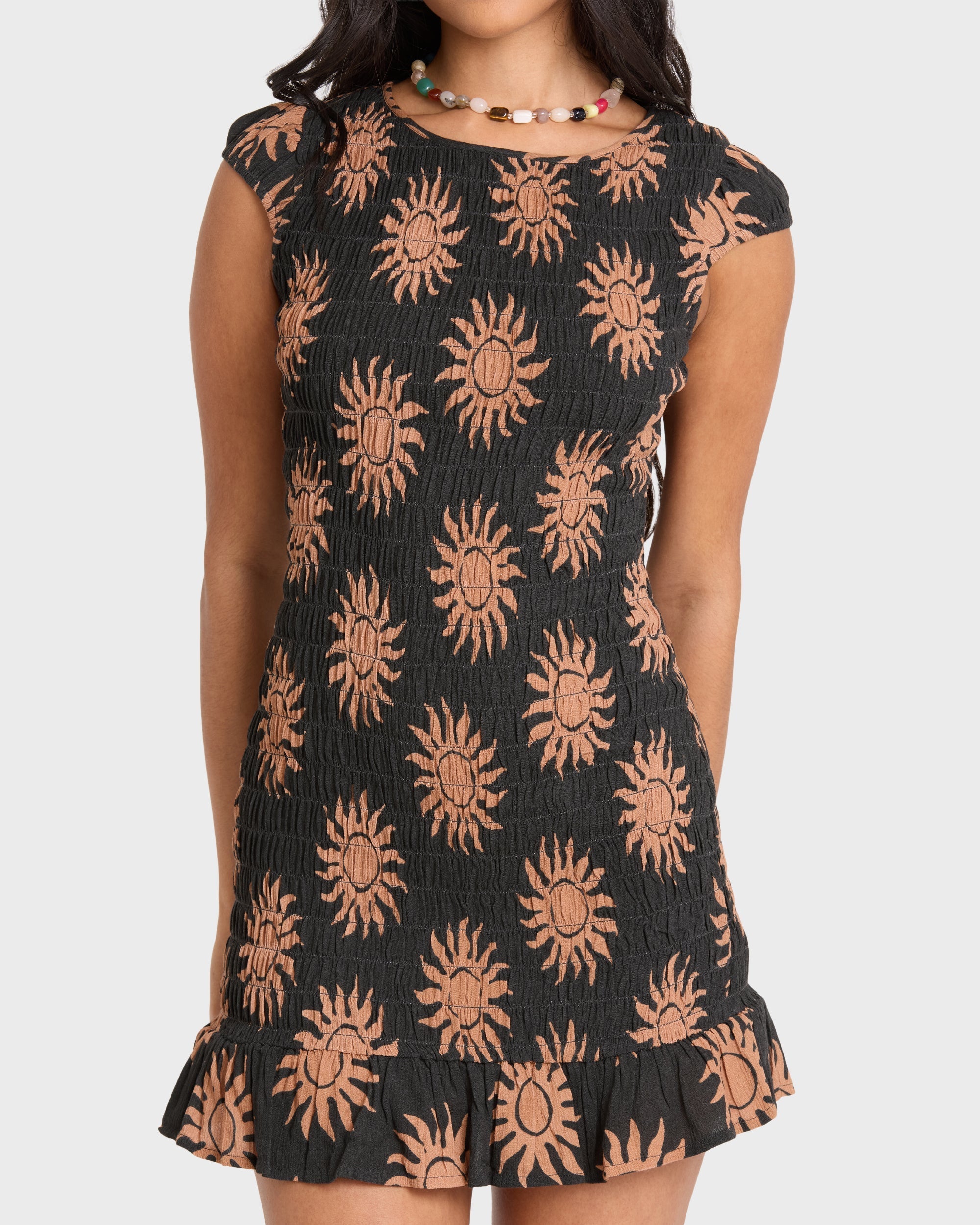 Bright Side Mini Dress - Black Sands
