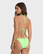 Simply Sweet Eyelet Low Tide Hike Medium Bikini Bottoms - Green Glow