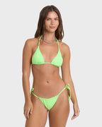 Simply Sweet Eyelet Low Tide Hike Medium Bikini Bottoms - Green Glow