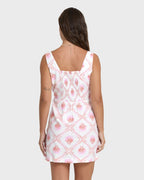 Sunlit Sky Mini Dress - Salt Crystal