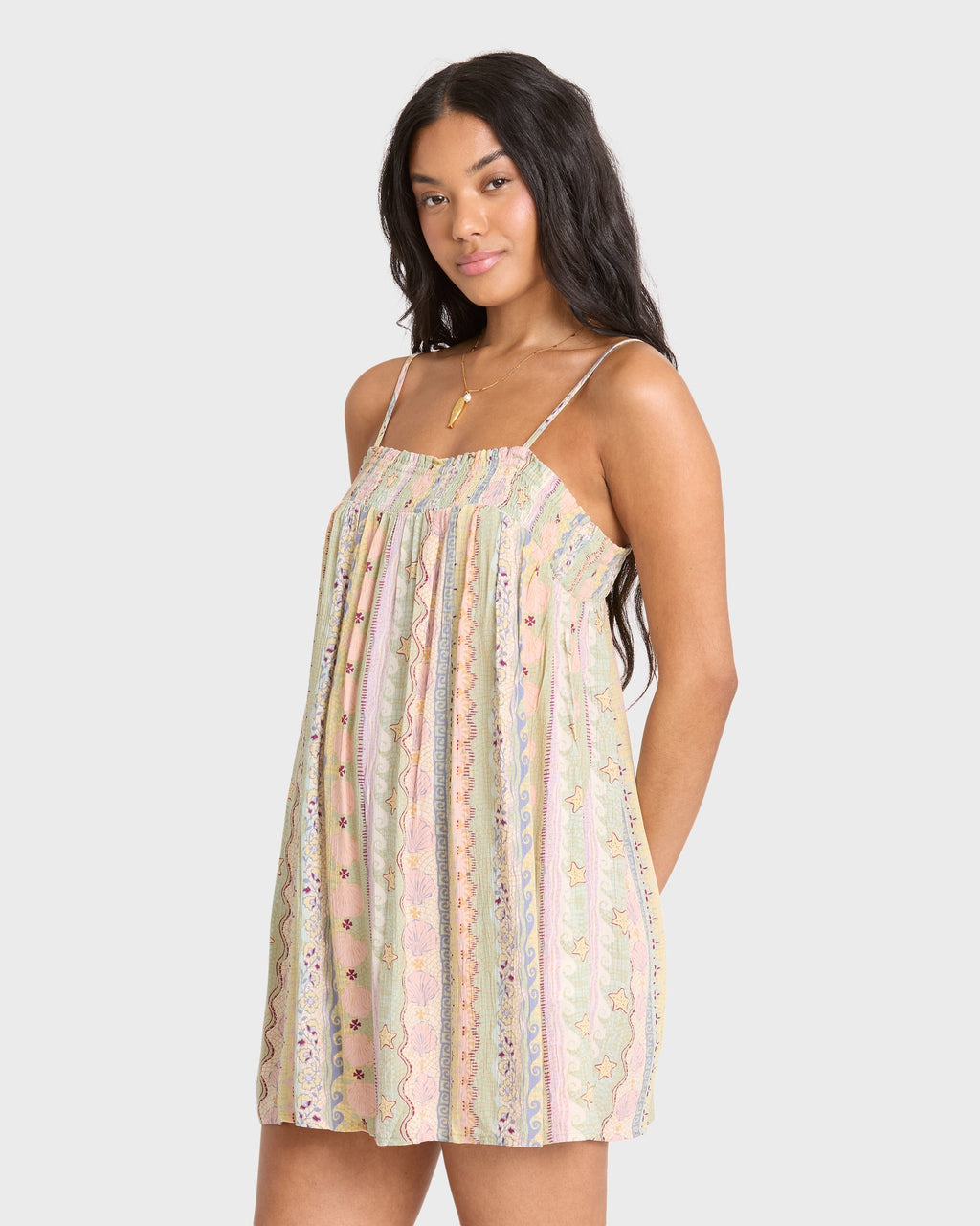 Dream Of Me Mini Dress - Smoke Green