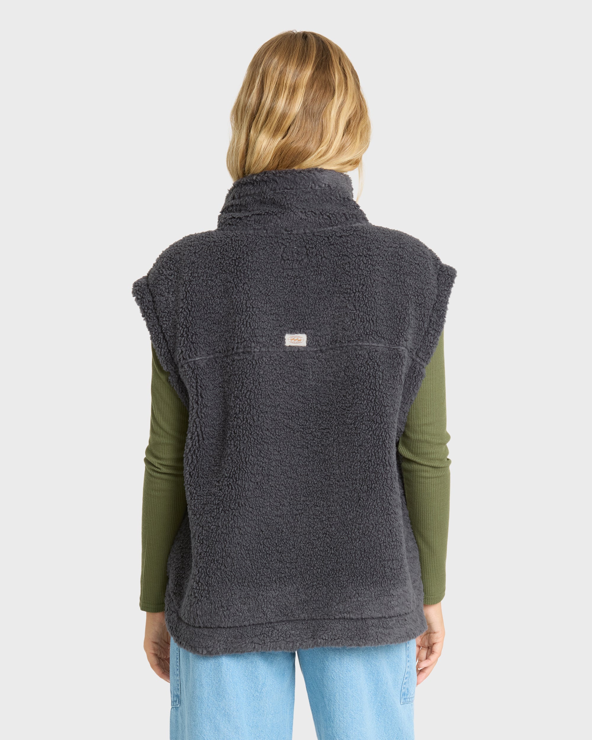 Waver Fleece Vest - Black Sands